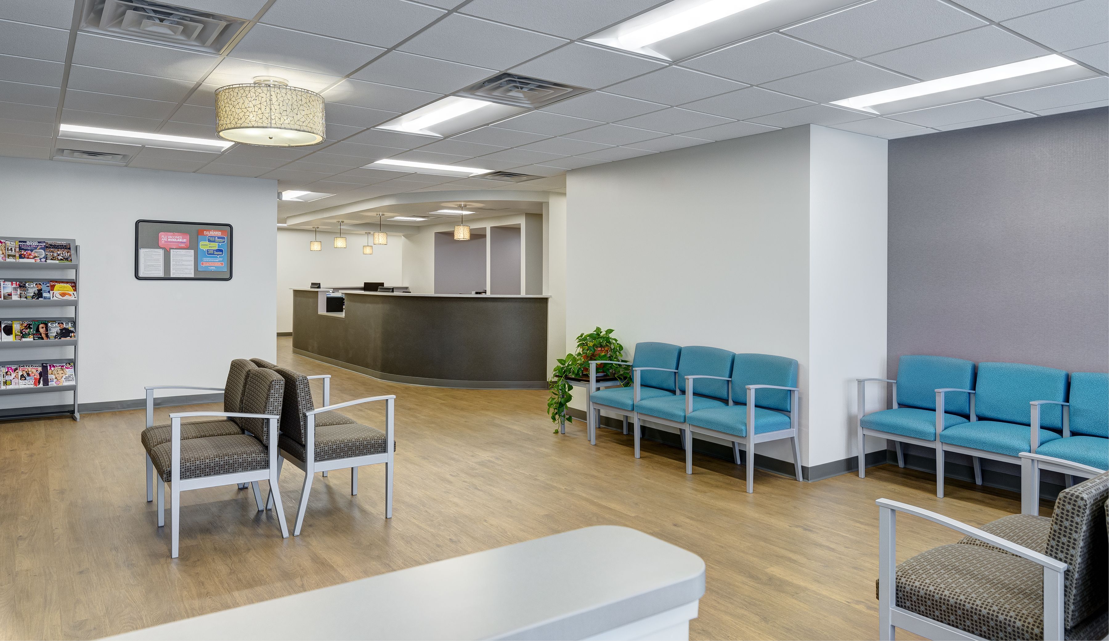 Clinic reception area